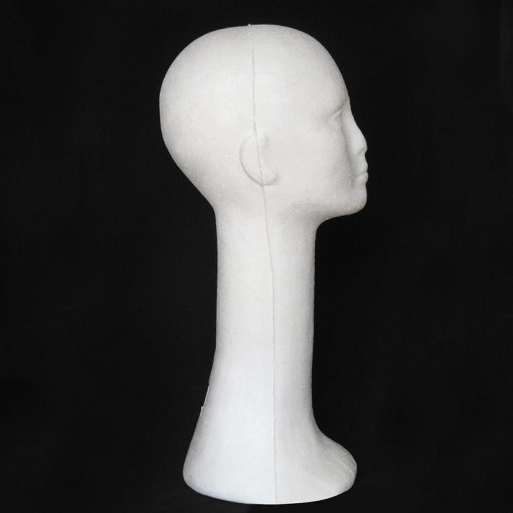 Пенопластовая женская голова манекен с длинной шеей для париков, шляп, очков, подставка-дисплей, модель для макияжа, набор для тренировки волос, инструменты для волос