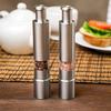 Ручная мельница из нержавеющей стали с кнопочным механизмом для соли, перца, специй, соуса, кухонные инструменты, аксессуары для барбекю YLE014