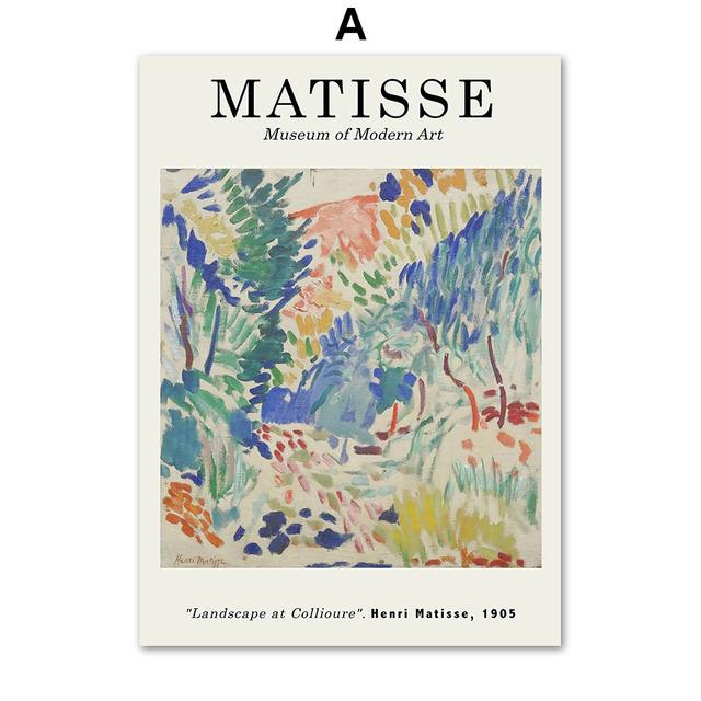 Матисс геометрический лист абстрактная линия лицо настенная живопись холст картины плакаты на скандинавскую тему и принты настенные панно для декора гостиной