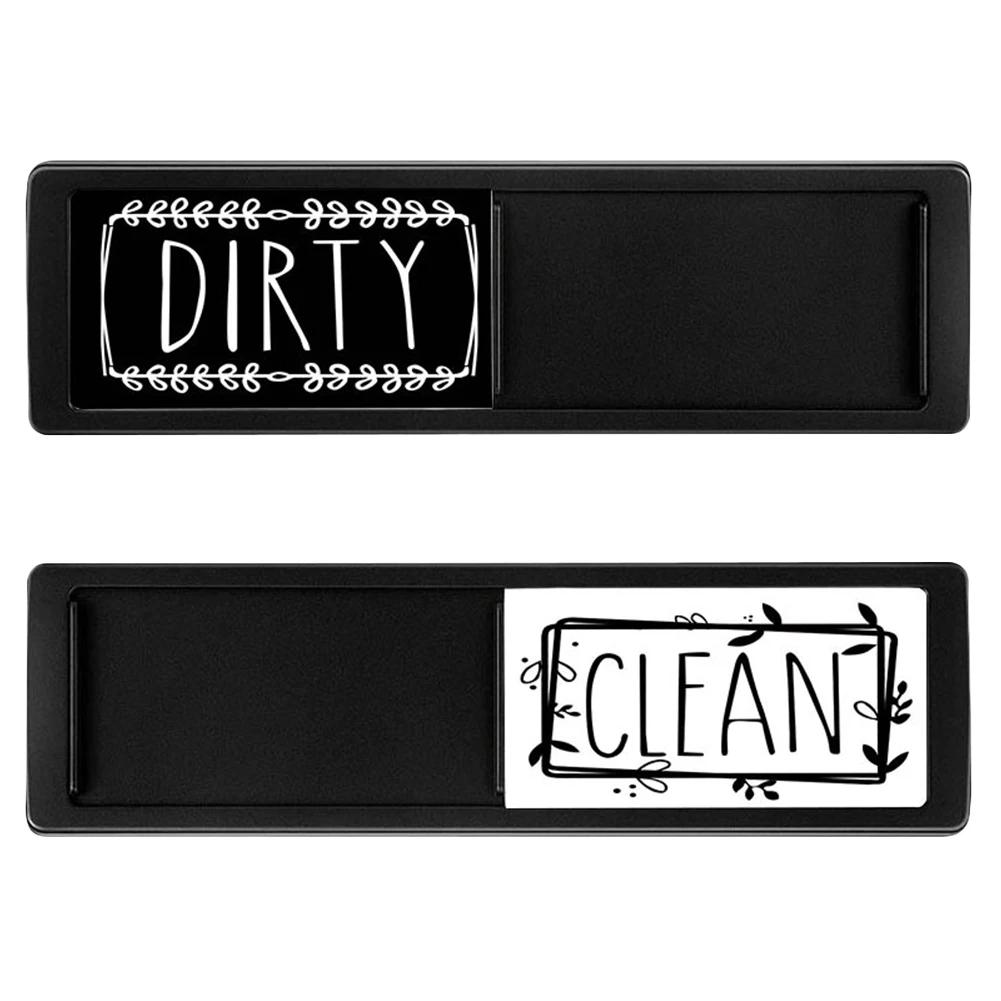 Clean Dirty Dishwasher Magnet Indicator Sign Large Text Magnetic Indicator Sign Slide Super Strong Magnet Sign Kitchen Supplies