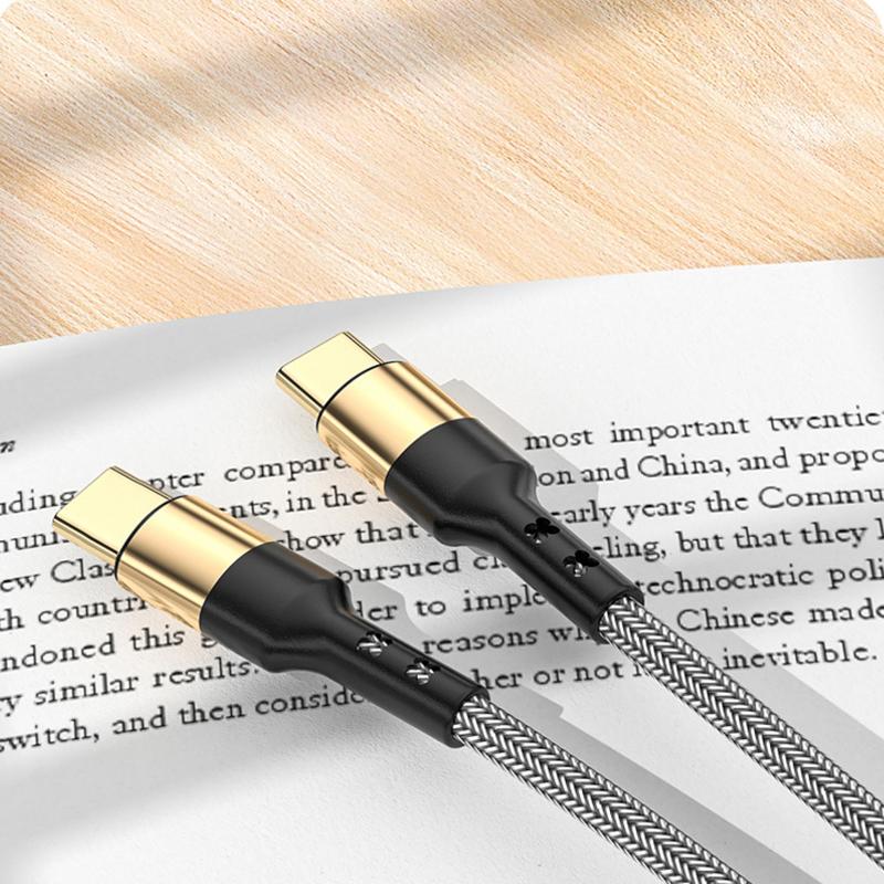 VAORLO Зарядный кабель USB C — USB Type C, 60 Вт для Samsung S20, 5A CC, для MacBook iPad Pro, быстрая зарядка 4.0