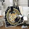Norse Mythology Viking Blanket Odin Rune Nordic Decorative Flannel Blanket