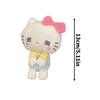 Cute Hello Kitty Plush Toy With Black Fur Keychain Bag And Backpack Accessory