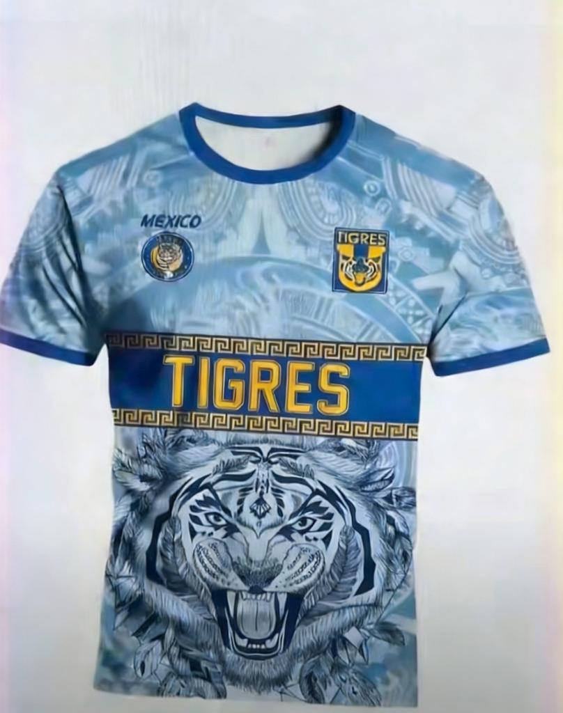 Sports Polo Shirt: TIGRES Mexico Team Tiger Graphic Design