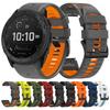 Двухцветный силиконовый ремешок для часов Garmin TACTIX DELTA/Instinct 2X/Descent Mk2 Mk2i G1/MARQ/Enduro 2 Quick Fit 22 мм 26 мм
