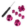 Metal Button Thumbstick Simulates Grip for PS4 Gamepad Controller Joystick ReplacementRose Red