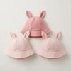 Adjustable Baby Fisherman Hat Cute Rabbit Ears Baby Sunhat Fashion Bucket Cap  Spring Summer
