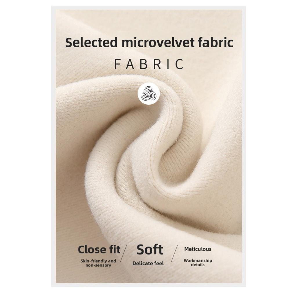 Базовая рубашка из двухстороннего немецкого бархата с полувысоким воротом для женщин, однотонная, с толстым бархатом внутри, теплая кофта с длинным рукавом