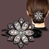 Fashion Flower Large Clip Mom Hair Accessories Hair Clips Simple Rhinestone Diamond Plate Hair Duckbill Clip