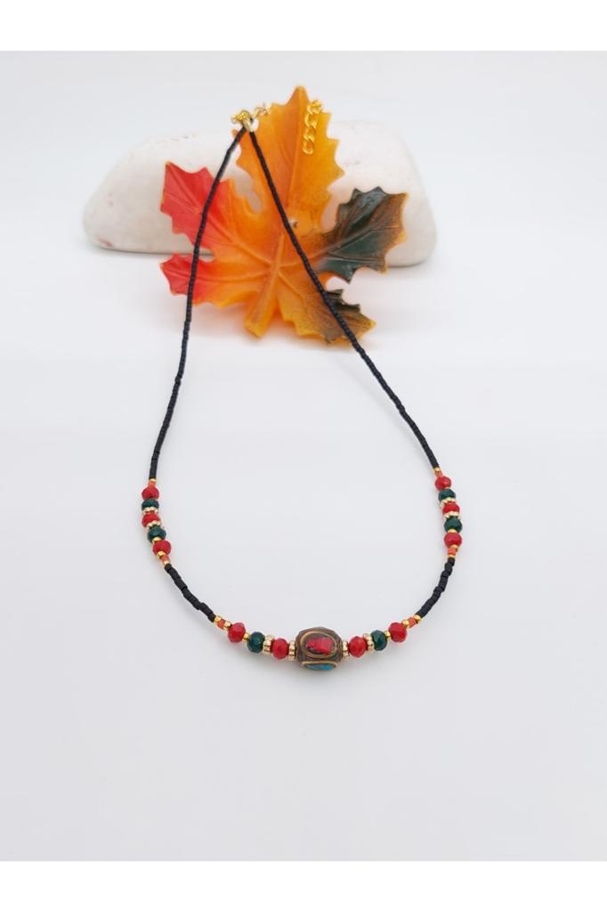 Подарок на день рождения, этническое подлинное хиппи, богемное модное ювелирное ожерелье ручной работы