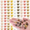 20 шт. 1 см Мини-подвески-короны из сплава, Распущенные бусины, Подвески, Кукольный домик, Металлическая корона, Миниатюрные украшения, Изготовление ожерелий, Поделки своими руками