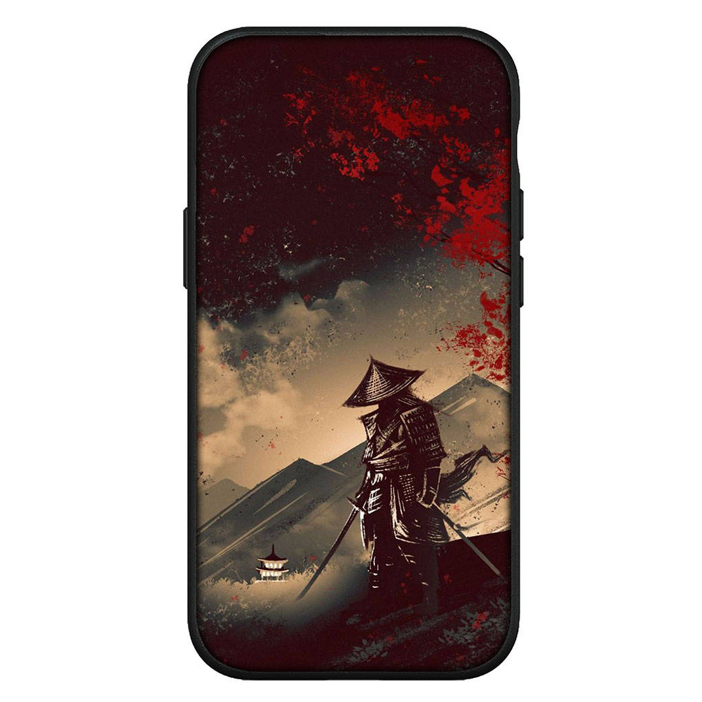Чехол для iPhone 16 15 Xiaomi Redmi Note 14 13 12 11 Pro Max 16e Samsung Galaxy S25 S24 S23 Moto OPPO Huawei Samurai Skeleton Ninja Bushido Phone Case