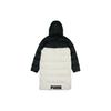 Puma Длинный пуховик с логотипом и капюшоном Мужская верхняя одежда Молочно-белый 846321-73