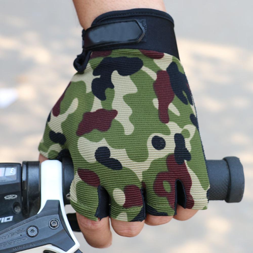 Outdoor Tactical Gloves Sports Riding Gloves Performance Half Finger Gloves Non-slip Fishing Thin Fitness Gloves