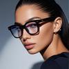 1 набор Модная круглая оправа для очков Женская Классическая Антисиняя линза Очки Простые оптические оправы для женщин