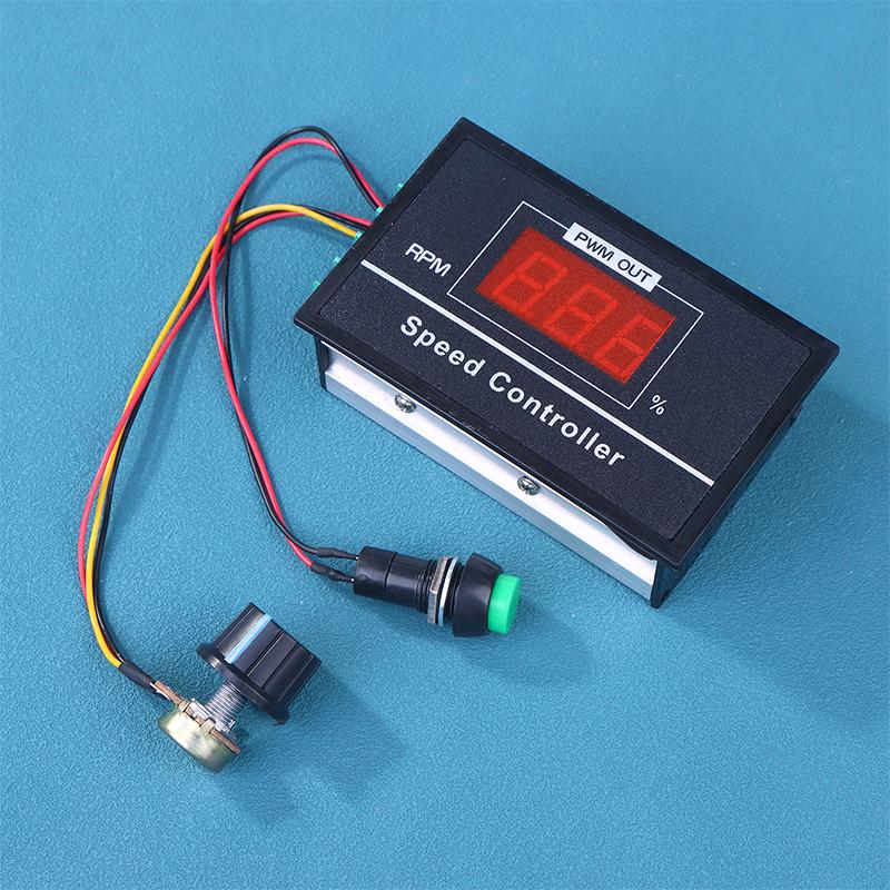 DC 6-60V 6V 12V 24V 48V 30A Цифровой дисплей ШИМ Регулятор скорости двигателя постоянного тока Контроллер скорости двигателя С выключателем Старт/Стоп
