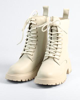 Ботинки со шнуровкой Berkonty 85813 36 Молочные кожа