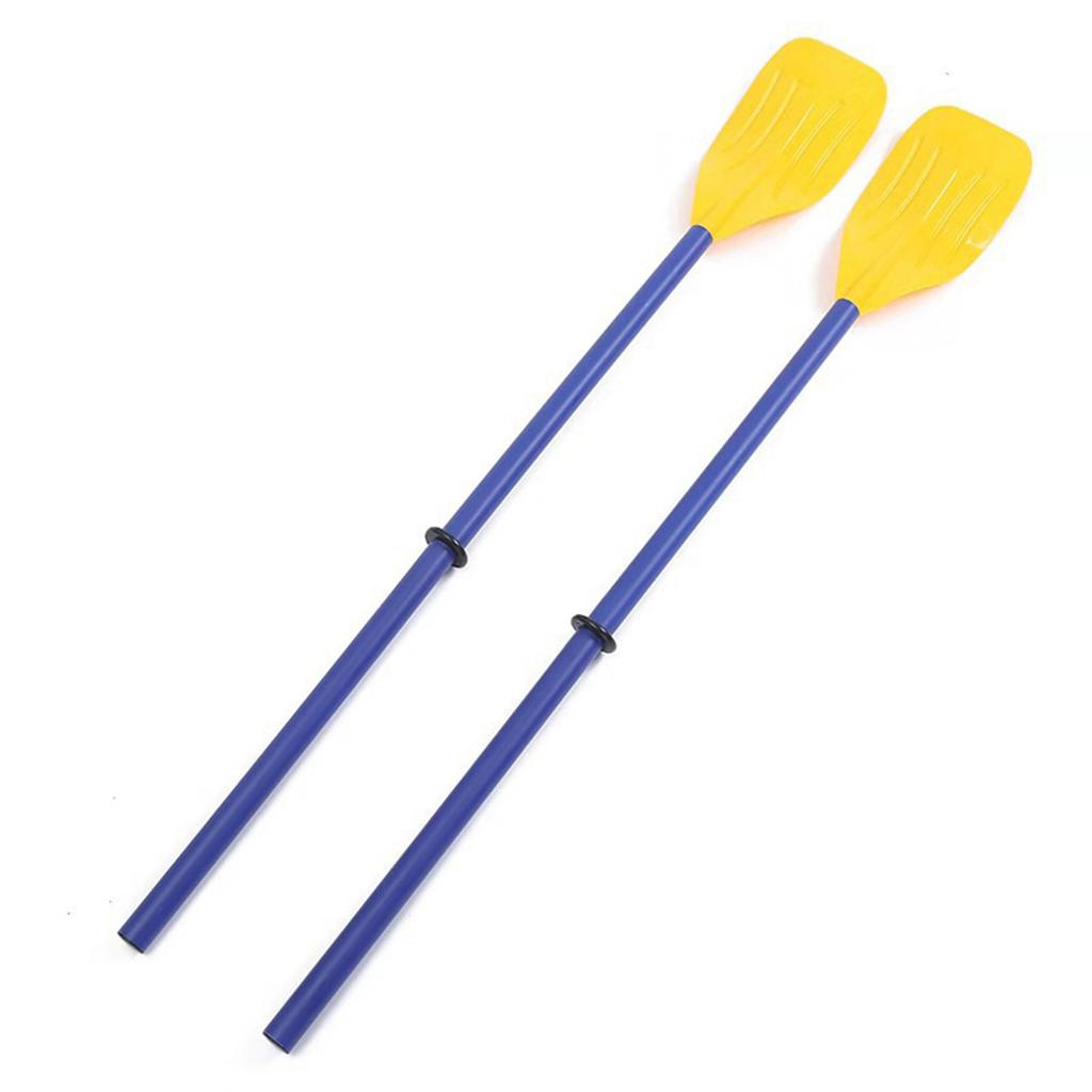 One Pair of Rubber Rowing Oars, 120cm Foldable and Detachable