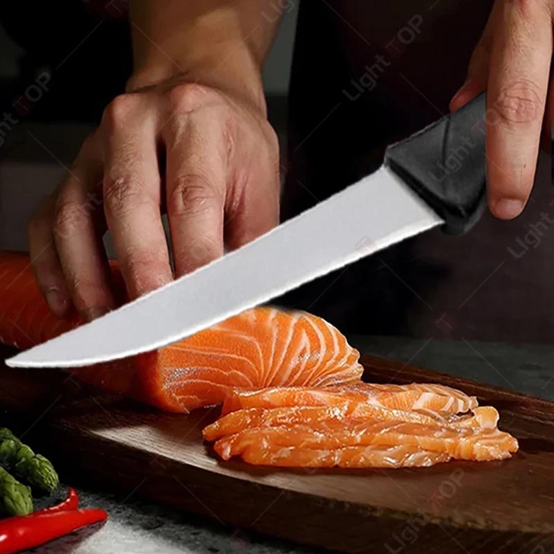 Кухонные ножи из нержавеющей стали Нож для разделки филе Нож для разделки рыбы Многофункциональный нож для фруктов Нож для разделки мяса Универсальный нож