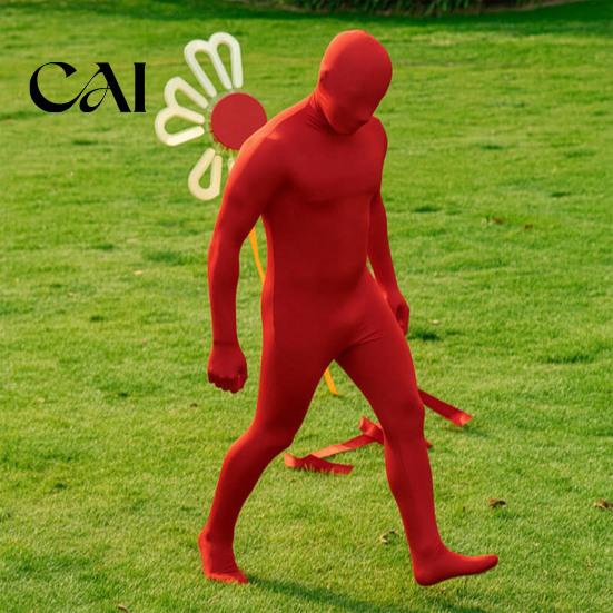 Stretchy Spandex Unitard Unisex Full Body Zentai Suit, Adults Halloween Party Cosplay Suit Bodysuit, Men Women Costume