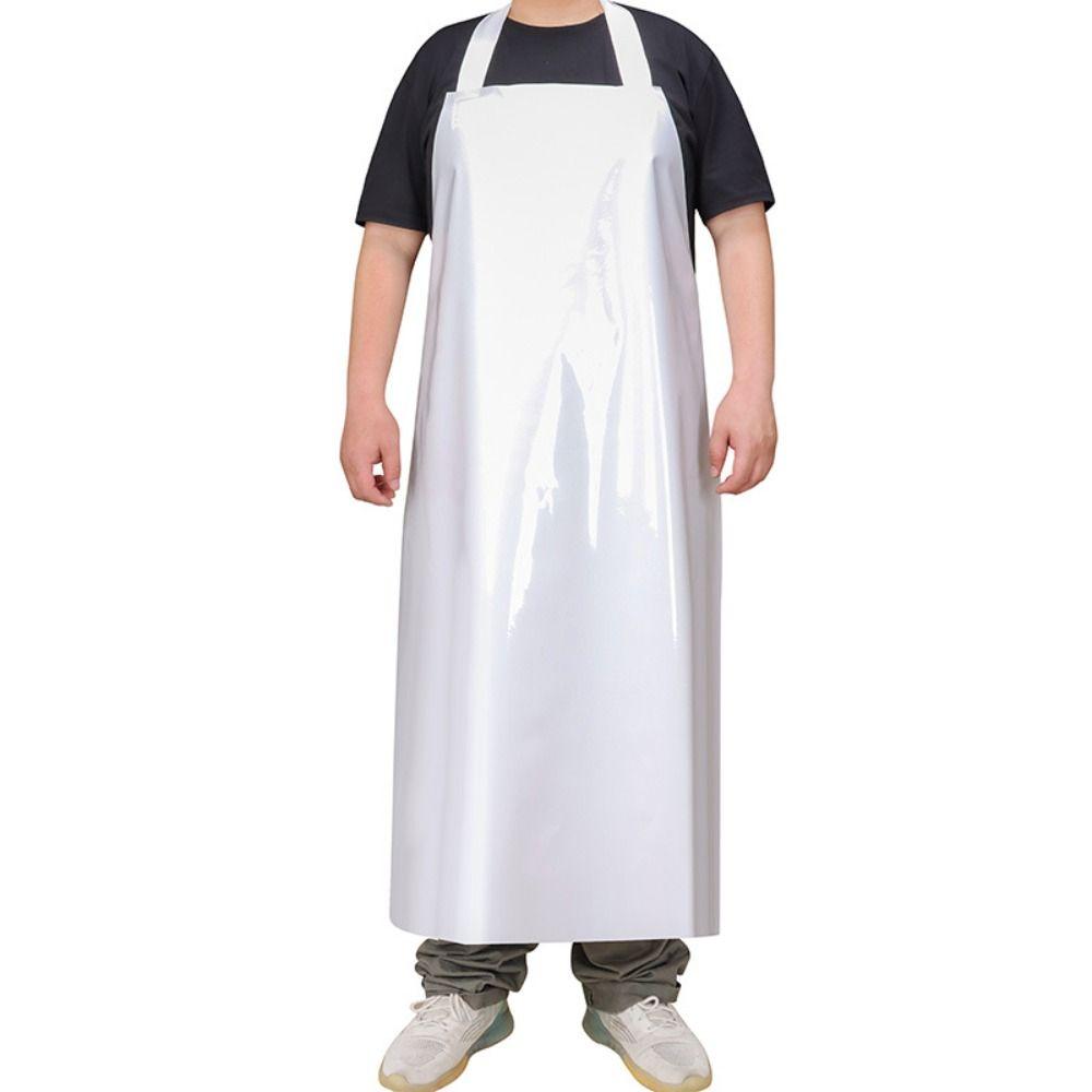 Heat-Resistant TPU Oil Resistant Apron Extra Wide Shoulder Straps Wash Shop Bib Butchery
