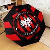Зонт-трость Eintracht Frankfurt Складной зонт, автоматический зонт 8 спиц для путешествий, кемпинга Подарок на Хэллоуин, Рождество