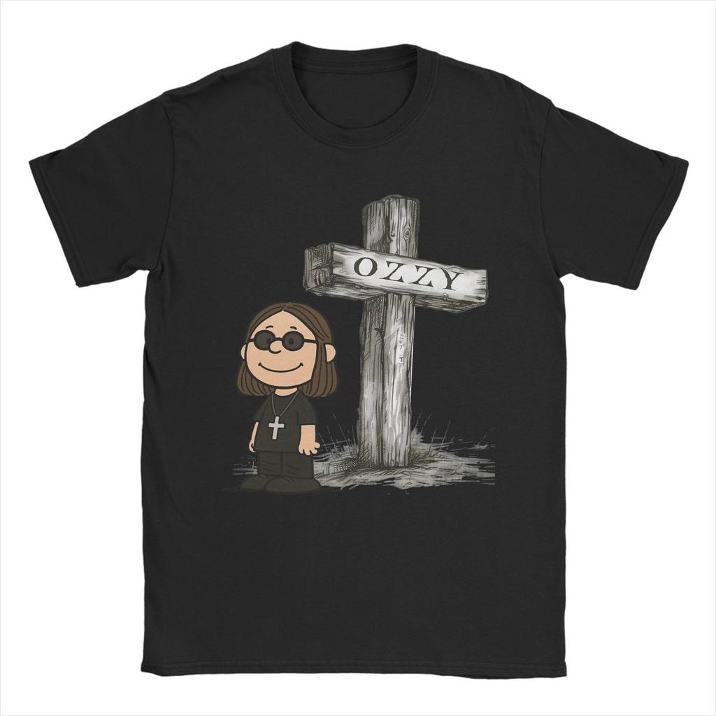 Ozzy Osbourne T-Shirt Men Vintage 100% Cotton Tees Round Neck Short Sleeve T Shirt New Arrival Tops