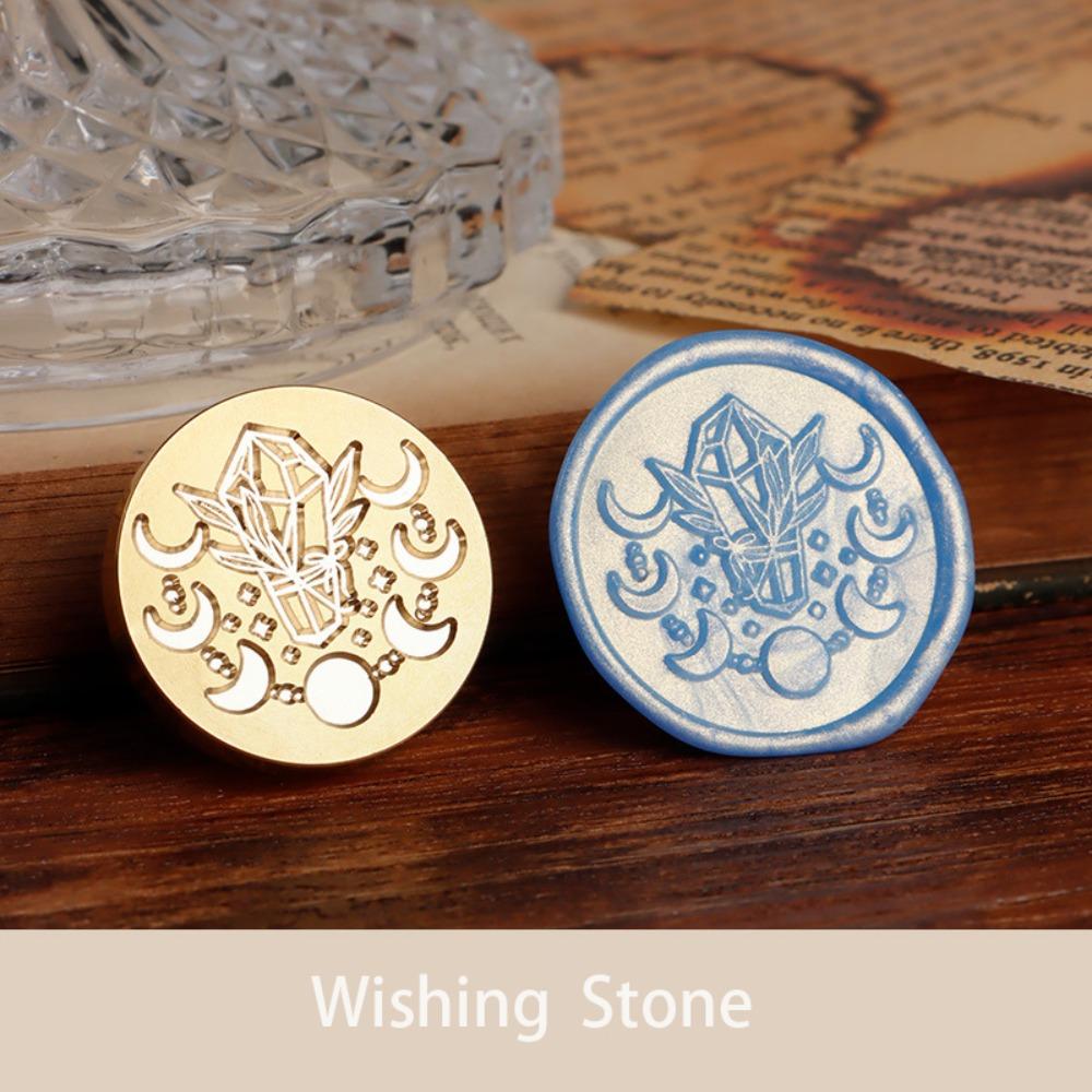 Round 3D Sealing Stamp Heads Love Heart Paint Seals Stamps  for Envelopes Postcards