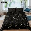 Home Living Luxury 3D Night Sky Bedding Set Galaxy Duvet Cover Pillowcase Queen and King EU/US/AU/UK Size Comforter Bedding