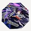 Personalized Name Demon Slayer1 Print Umbrella - Automatic Open/Close, Eight-Rib Durable Frame, Automatic Folding Umbrella