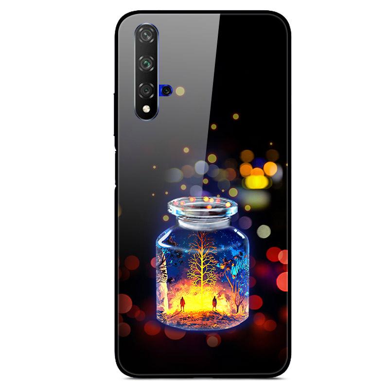 For Huawei Nova 5T Case Tempered Glass Cover 3D Cat Printing Case For Huawei Nova 5T 2019 5 T Phone Case For Huawei Nova5T Cover