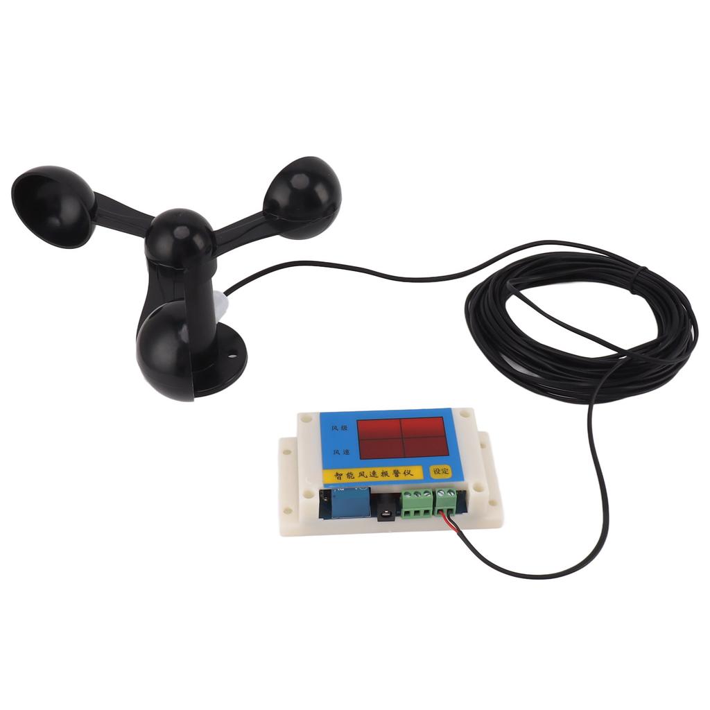 3 Fan Blades Tower Crane Anemometer 3 Blades USB 5V High Accuracy 2?12 Lever Wind Speed Alarm