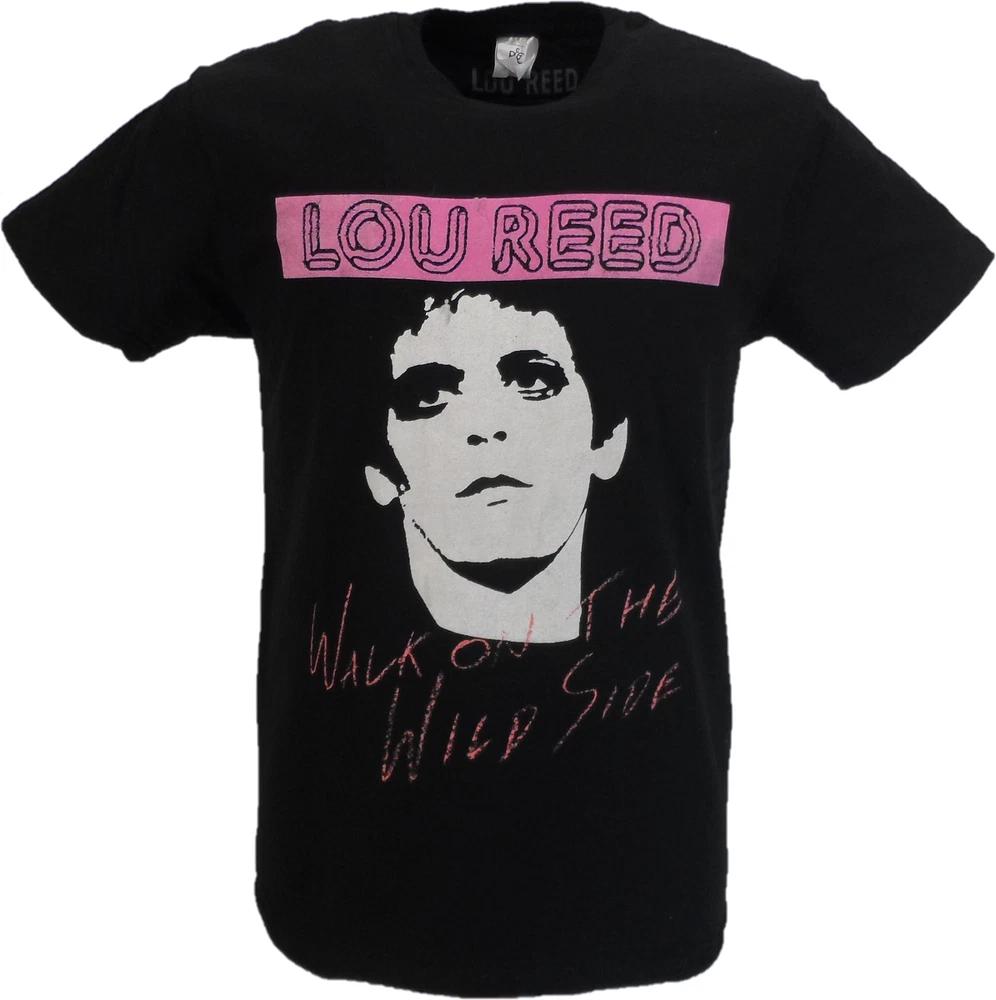 Unisexs Black Official Lou Reed Walk On The Wildside T Shirt