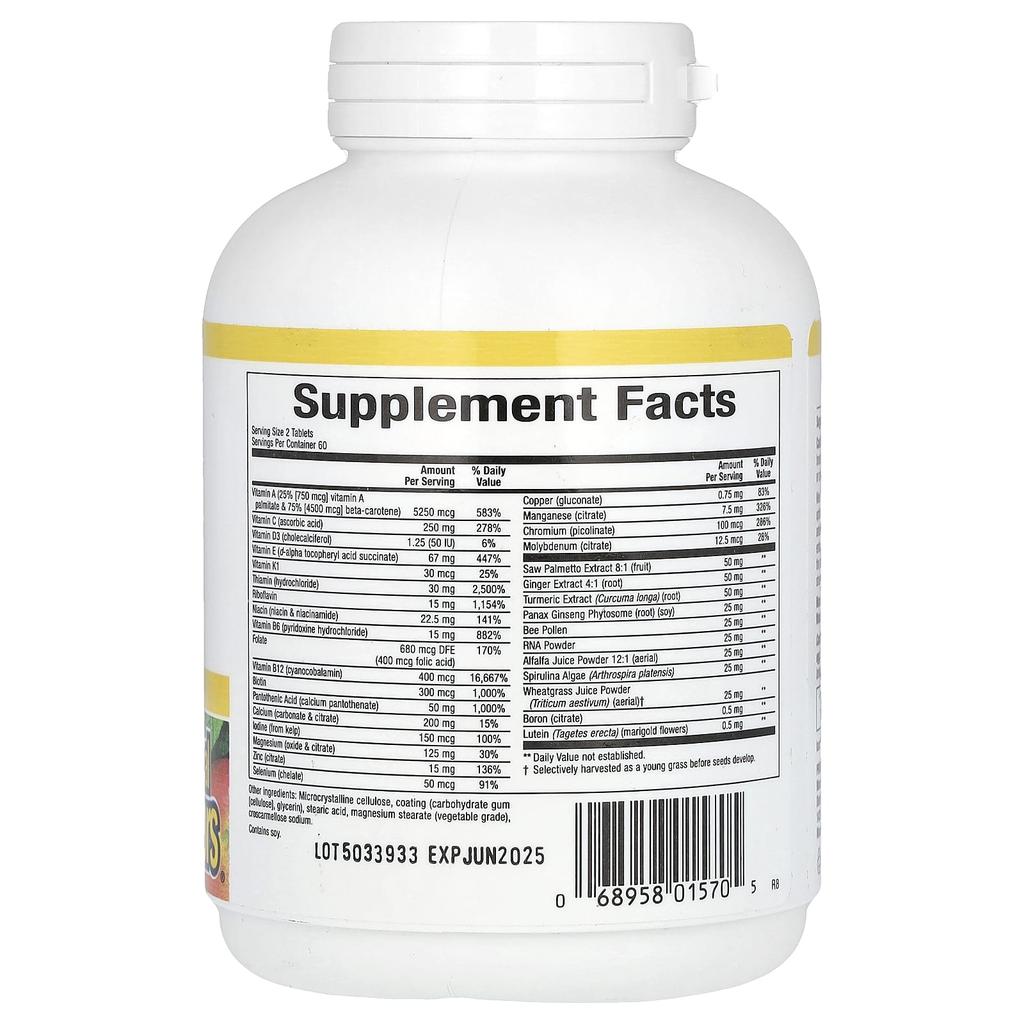 Men'S Multistart, Men's Daily Vitamin A, 120 Tablets