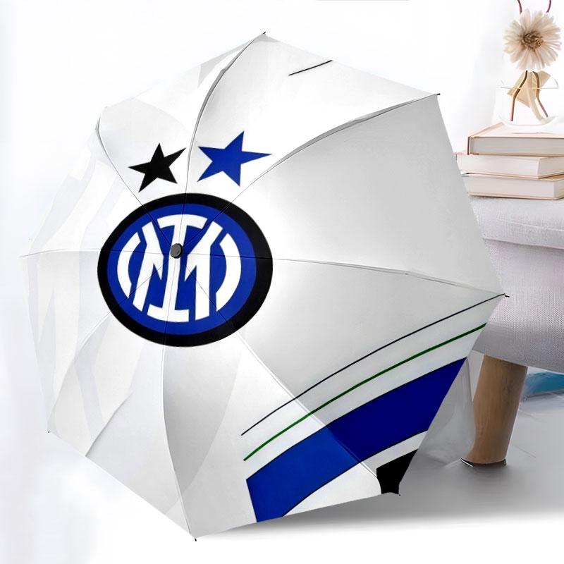 FC Internazionale Milano, automatic folding umbrella, portable and foldable design, 8 ribs, a Christmas or birthday gift.