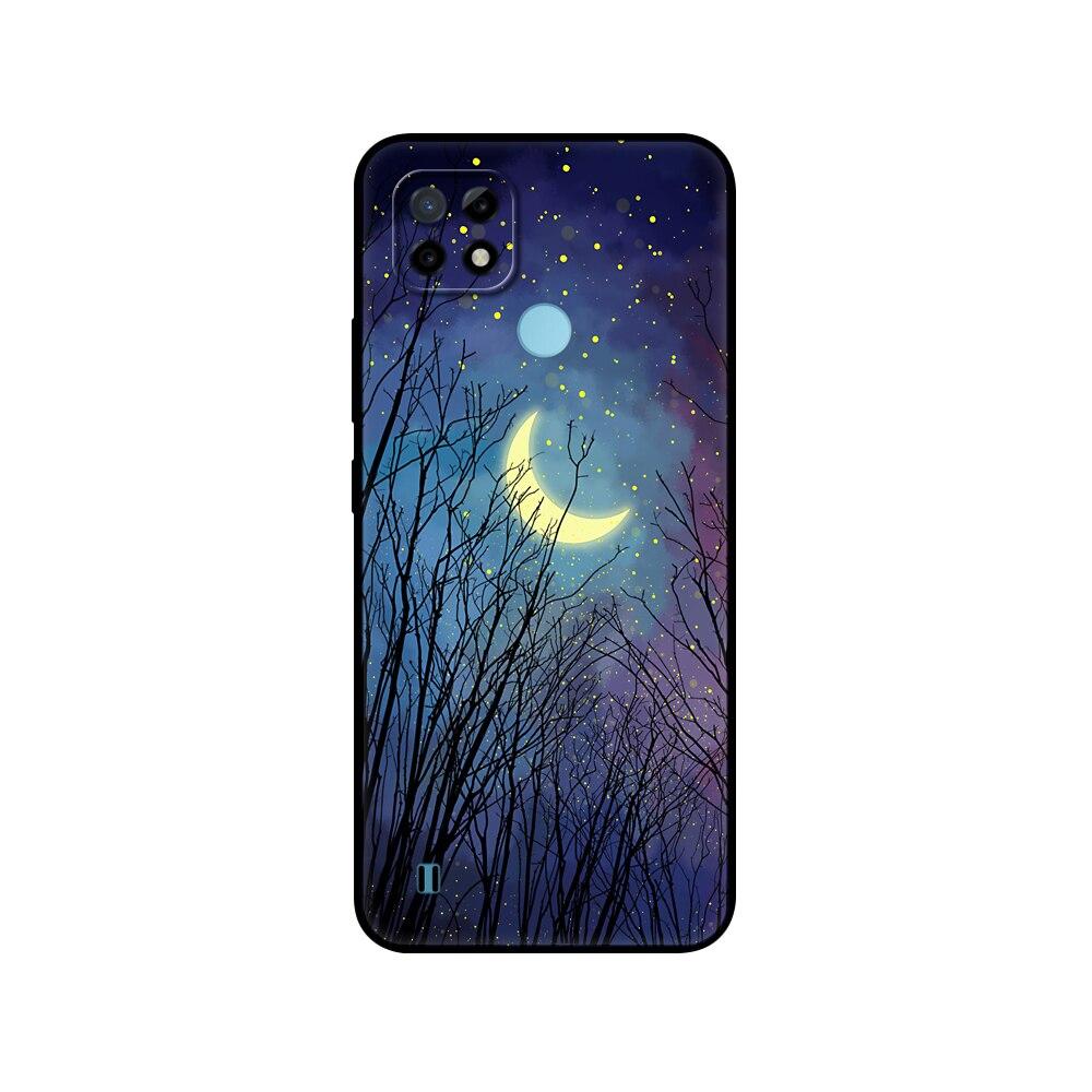 Силиконовый чехол для Realme C21 для OPPO RealmeC21 C 21, чехлы для телефонов 6,5 дюйма; Funda RMX3201 Bumper Capa Etui Мягкий черный чехол из ТПУ