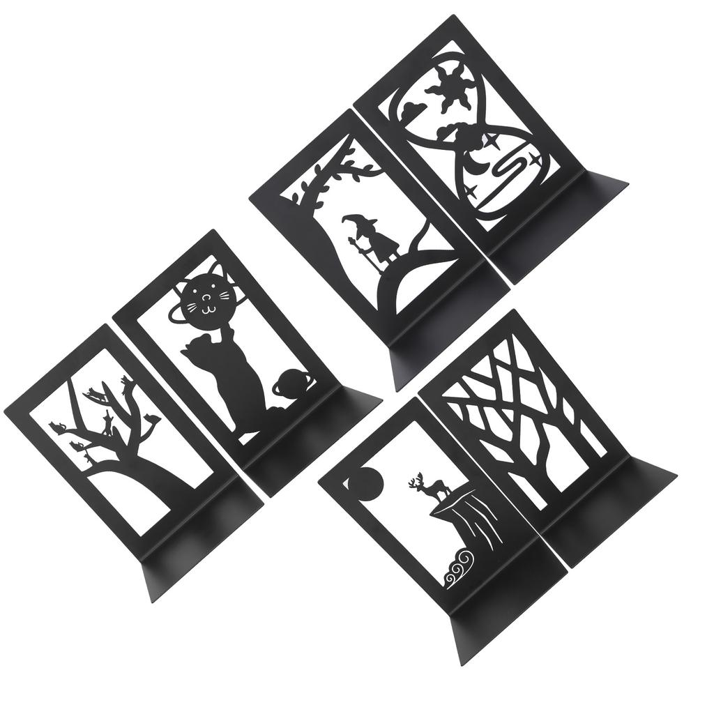 2 шт. Металлический держатель для книг, настольная книжная полка, разделитель для хранения книг и документов, принадлежности для рукоделия