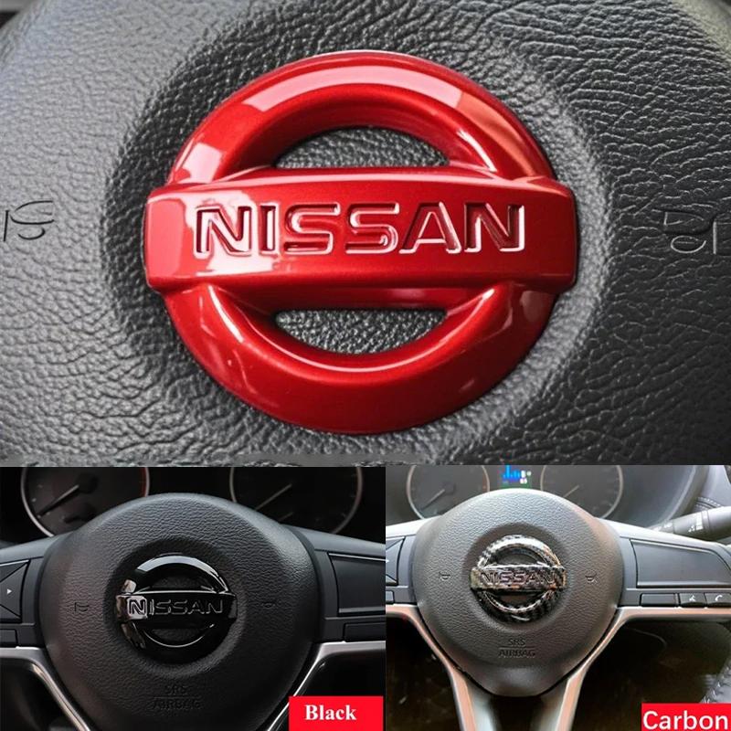52 мм Значок-эмблема на руль автомобиля ABS Наклейка для Nissan Qashqai J10 J11 Leaf Juke Tiida Sentra Teana X Trail T30 T32 Almera