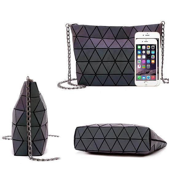 Сумка-мессенджер женская сумка на цепочке модная светящаяся сумка на ремне с геометрическим рисунком Sac Femme женский ремень Bolsas Feminina