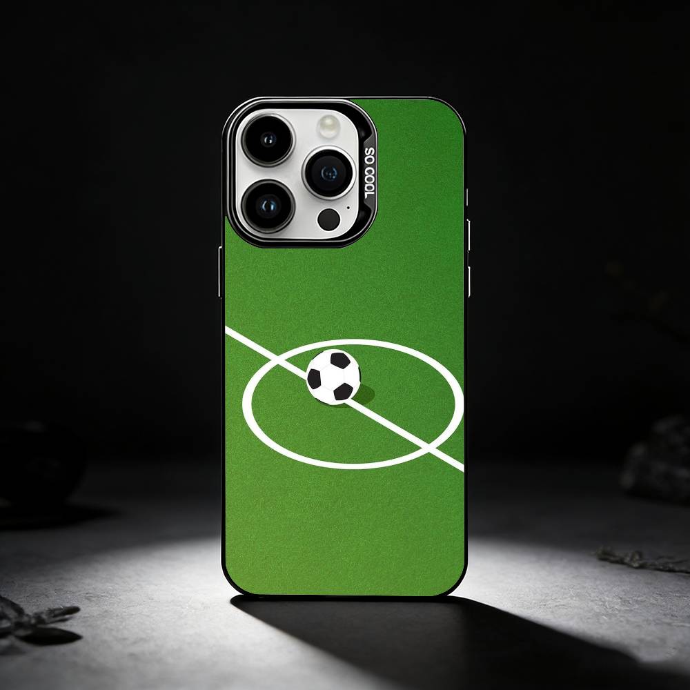 Крутой чехол для телефона с фото F-Football для iPhone 17,16,15,14,13,12,11 Plus,Pro Max,XS,Цветной серебристый чехол для телефона