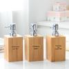 Bamboo Bathroom Dispenser: Hotel, Home, Restaurant Lotion, Soap, Gel, Shampoo Container