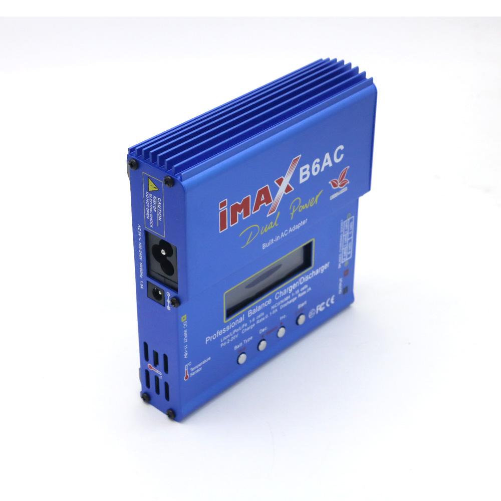 Imax B6 AC RC зарядное устройство 80 Вт B6AC 6A баланс зарядное устройство цифровой ЖК-экран Li-ion LiFe Nimh Nicd PB Lipo разрядник аккумулятора