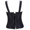 New Women's Brocade Jacquard Shoulder Straps Tank Corset Bustiers
