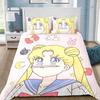Sailor Moon Anime Bedding Set Duvet Cover 100% Microfiber Suitable For Children And Adults 2/3-Piece Set Anime Quilt Cover