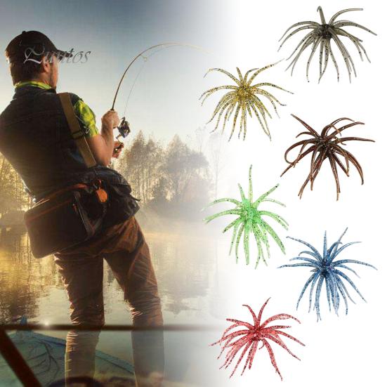 Fuzzy Soft Lure 2Pcs Bionic Sea Urchin Lure, 11cm/10g Floating Topwater Artificial Bait Bait, for Freshwater Saltwater Fishing