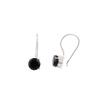 Black Onyx Gemstone 925 Sterling Silver Jewelry Handmade Earrings 0.92" For Gift EE-174-17