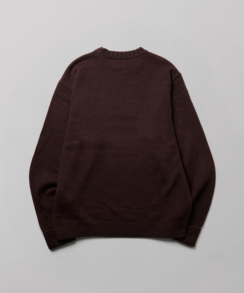 Dickies Свитер с логотипом-деревом, вязаный, коричневый