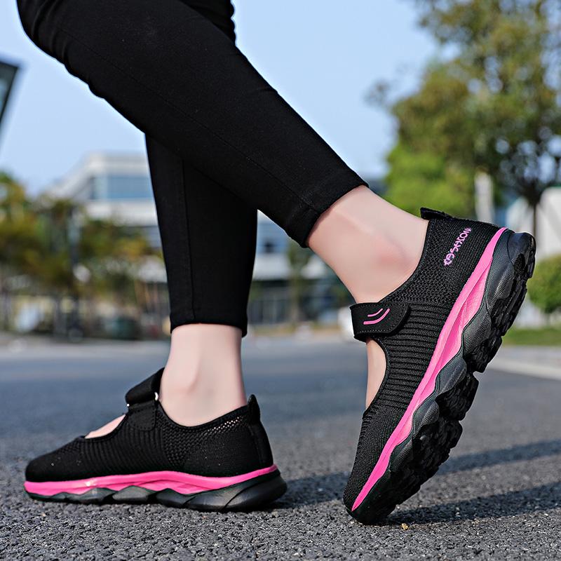 Мода Летняя Мода Женские Балетки Женские Дышащие Сетчатые Повседневные Спортивные Туфли Женские Туфли-лодочки С Перфорацией Повседневная Обувь