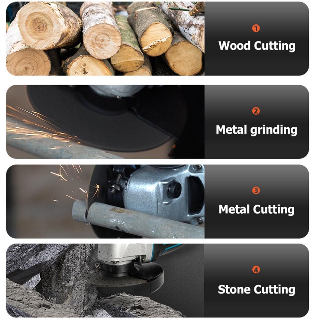 288VF 100mm/125mm Brushless Angle Grinder Cordless Angle Grinder Polishing Wood Metal Stone Cutter Cut-Off Machine