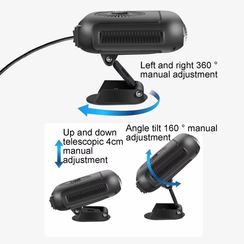 Новый портативный автомобильный обогреватель, портативный автомобильный вентилятор 12 В/24 В, лобовое стекло, быстрый обогрев и охлаждение, обогреватель для рук, антизапотевающий обогреватель для автомобиля